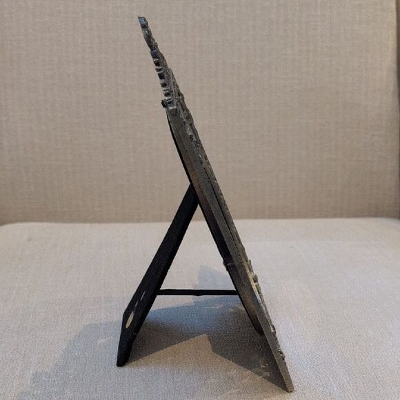 Vintage Antique Bronze Metal Ornate Floral Picture Photo Frame - Picture 6 of 9